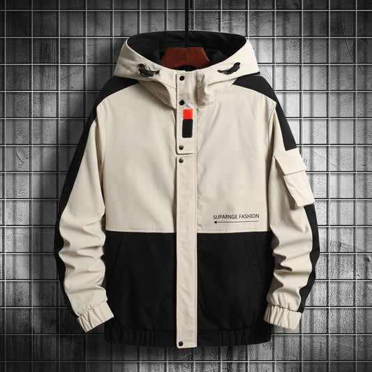 Men's Workwear Jacket New Casual Hooded Jacket
