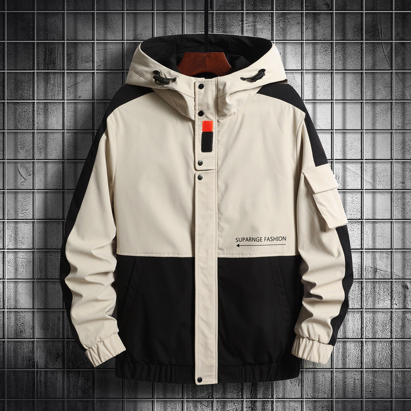 Men's Workwear Jacket New Casual Hooded Jacket