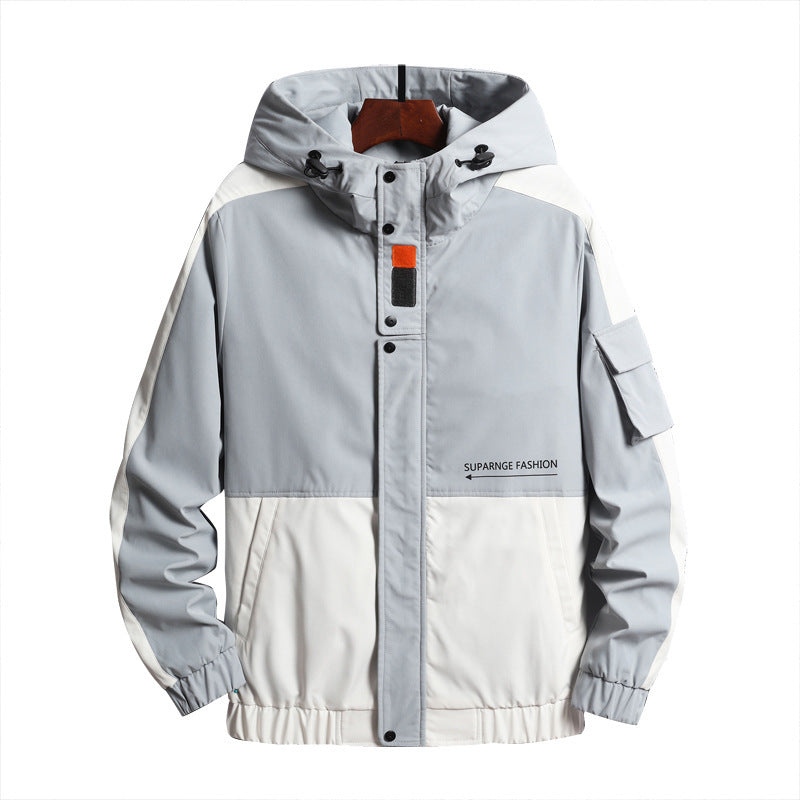 Men's Workwear Jacket New Casual Hooded Jacket