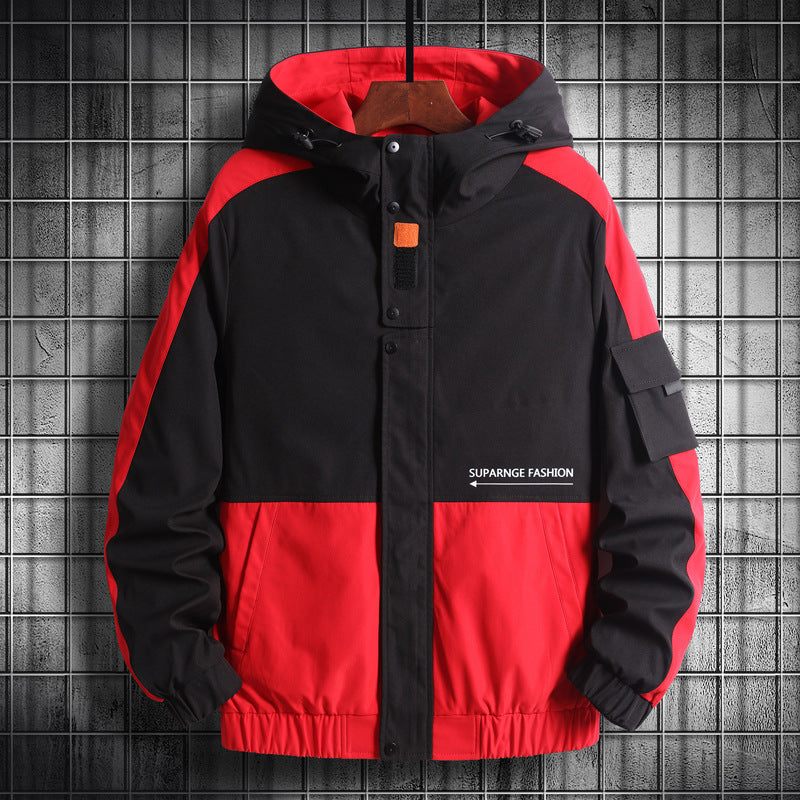 Men's Workwear Jacket New Casual Hooded Jacket