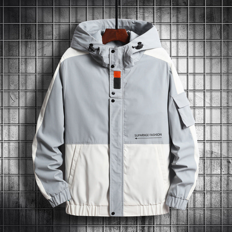 Men's Workwear Jacket New Casual Hooded Jacket